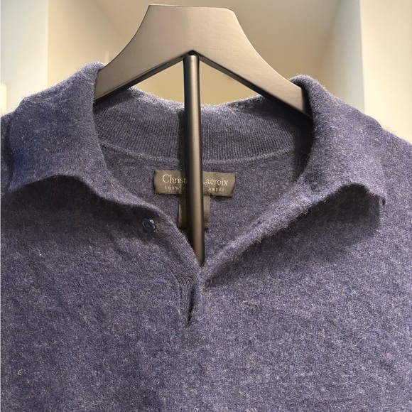Christian Lacroix | Navy 100% Cashmere Sweater, Men’s Size M - Picture 2 of 8